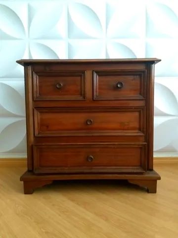 Gaveteiro de madeira maciça 60x40 e 65 cm de altura