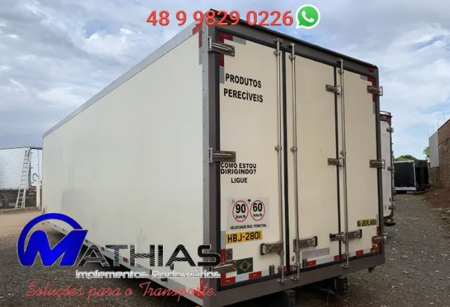 Baú Frigorifico HC Hornburg 16 paletes liso Ano 2017 Sem parelho de refrigeração