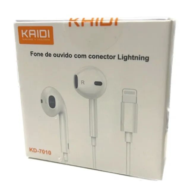 Fone de Ouvido Estéreo Kaidi Com Saida Tipo C e iPhone - Foto 2