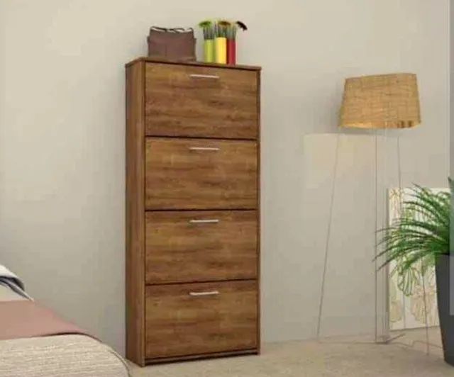 sapateira com 4 gavetas [novo diretamente da fabrica]