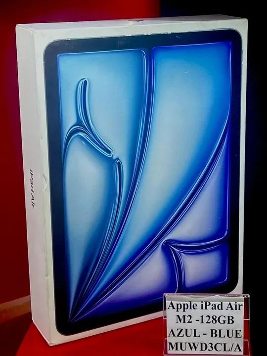 Apple iPad Air M2 11" 128GB Wi-Fi - Blue - Produto Novo, Lacrado com Garantia.