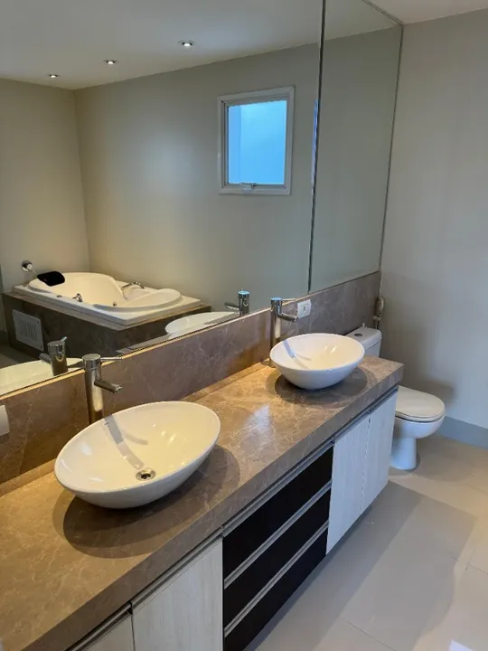 Pia com Duas Cubas para Banheiro Oval DECA 50x37 e Duas Torneiras Porto Design
