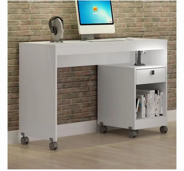 Mesa para Computador Giga com Rodízios t654 - Foto 2
