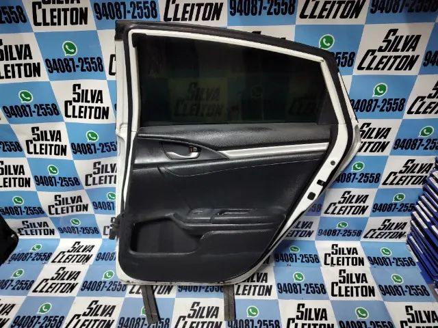 porta traseira direit honda civic 2017  2018 2019 2020 2021 completa cor branca - Foto 2
