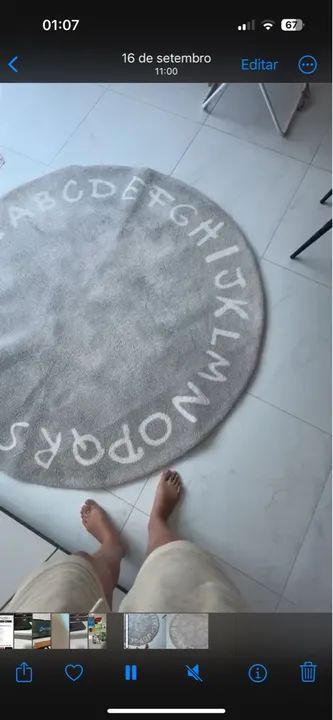 Tapete Moriah 1,50 de diametro quarto infantil unissex - Foto 4