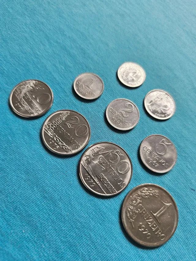 Moedas antigas centavos década 70 coleção excelentes - Foto 2