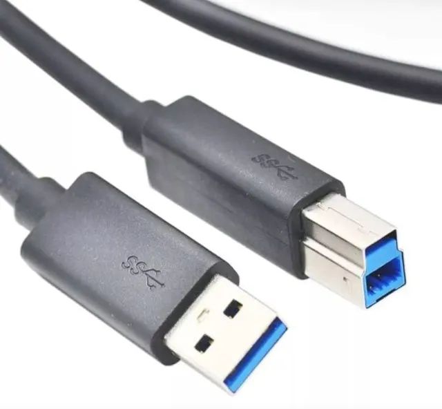 Cabo Usb Tipo B E Tipo A 3.0 Super Speed 5gb/s 1,8m  Arduino Automação COD-CP779  - Foto 2