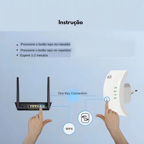 Repetidor Wifi Sinal Wireless Amplificador Extensor Potente - Foto 2