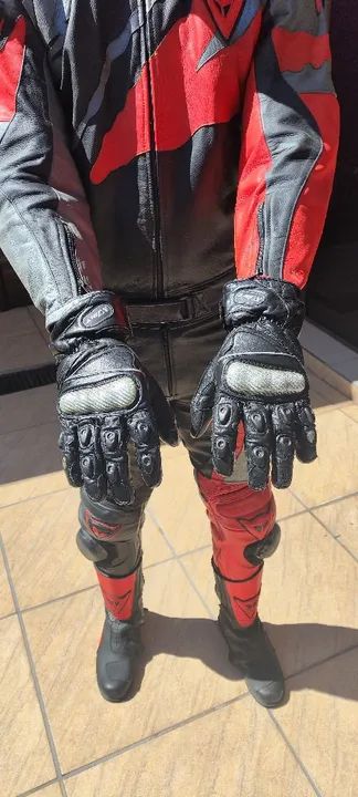 Macacão completo para motociclistas com luva e bota  - Foto 6