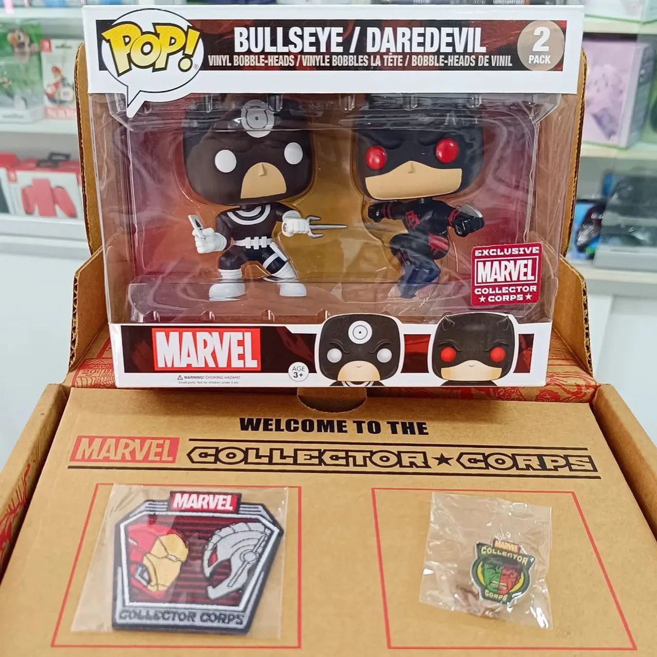 Funko Pop Marvel Collector Corps - Bullseye/Daredevil