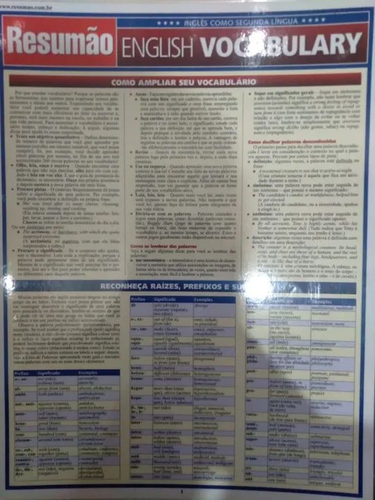 Inglês- 6 -Plastificado-Oração, Erros Comuns, Vocabulário, Verbos, Ortográfica e Gramática - Foto 3