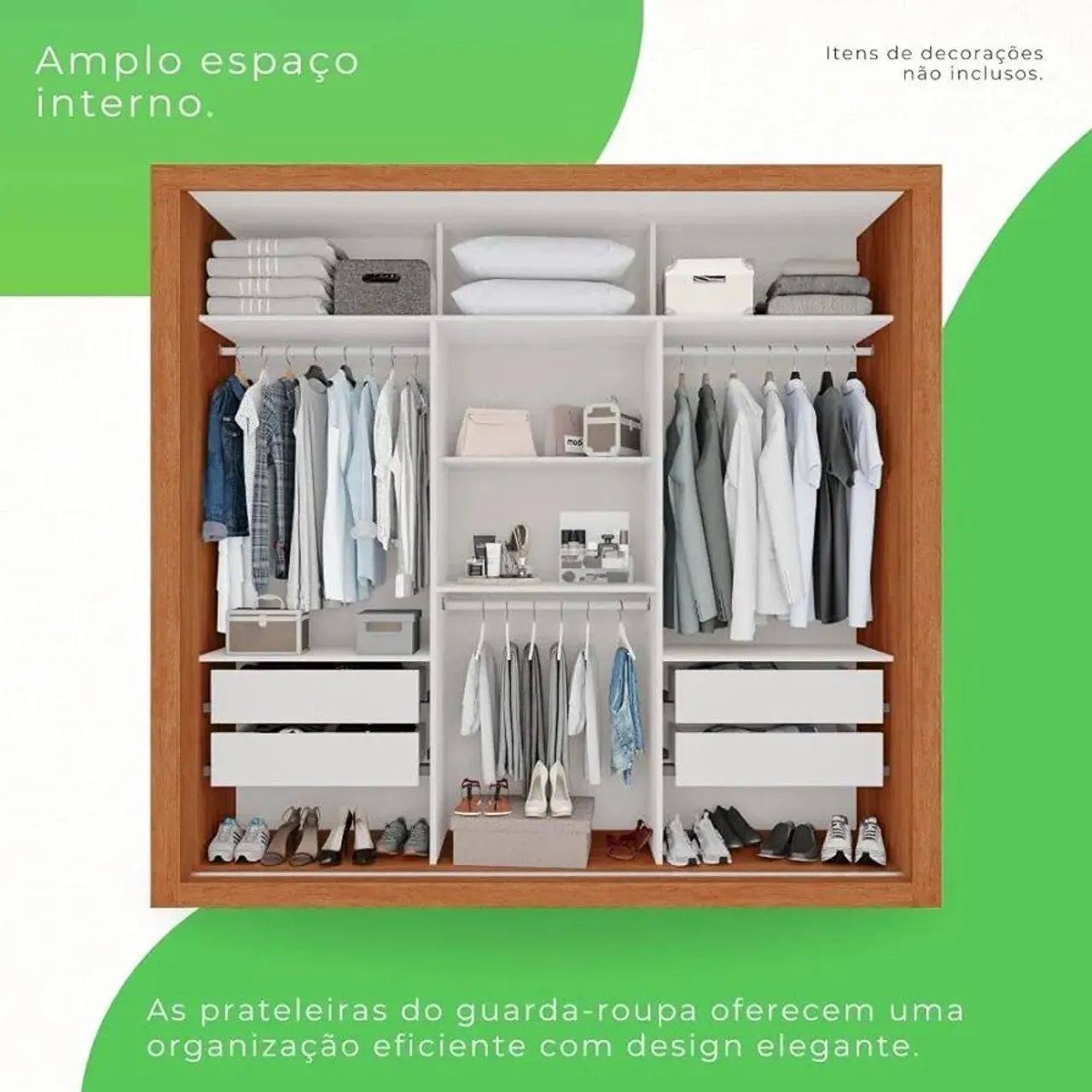Roupeiro Panamá com 3 portas Espelhadas  - Foto 3