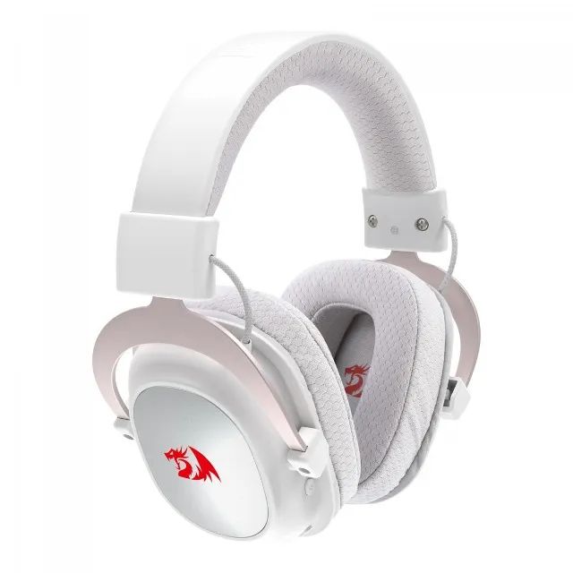 Headset Gamer Redragon Zeus Pro Branco Sem Fio Bluetooth Surround 7.1 - WZetta - Foto 3