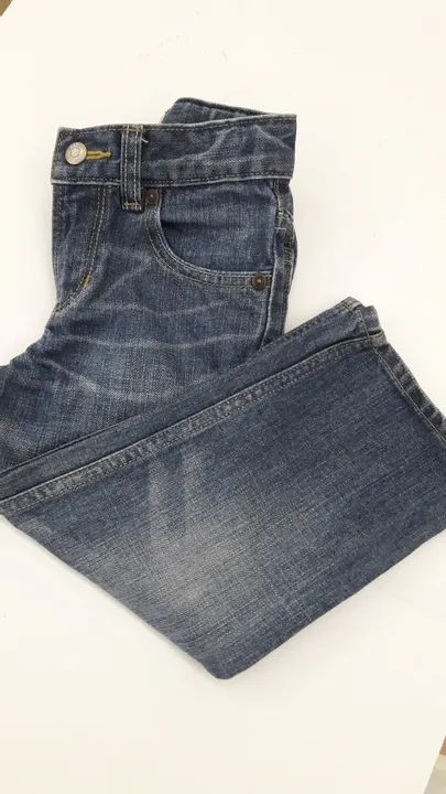Calça Jeans Infantil Baby Gap Original Tam 3T Com Elástico na Cintura, Seminova, Ótima - Foto 5