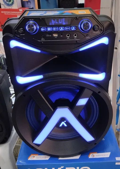 CAIXA DE SOM BLUETOOTH AQUÁRIO  - Foto 2