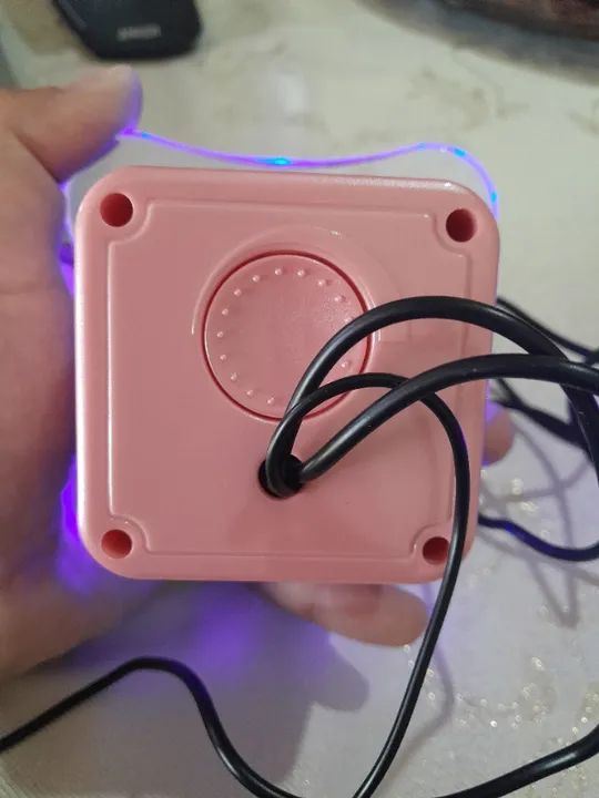 Mini caixa de som multimídia Pixxo Rosa. - Foto 3