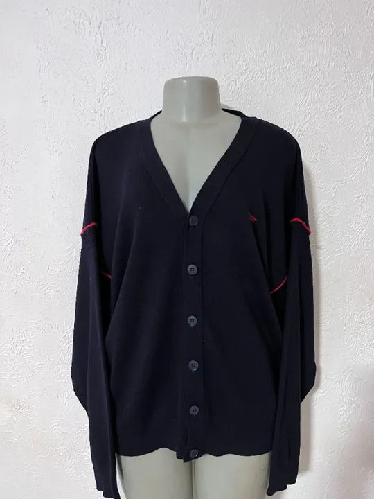 Cardigan em trico a linha tamanho G - Foto 3