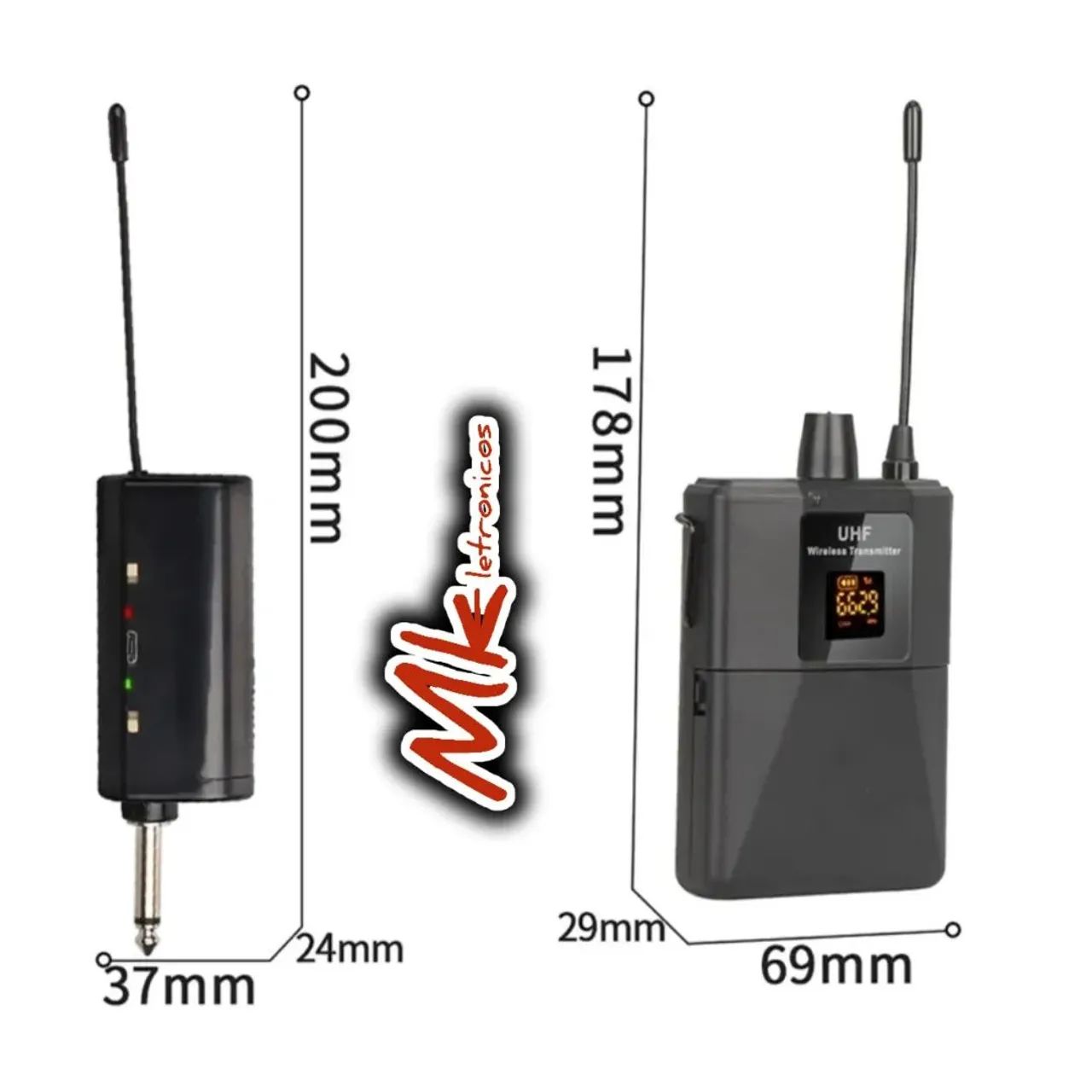 Microfone UHF Wireless Receptor  - Foto 3