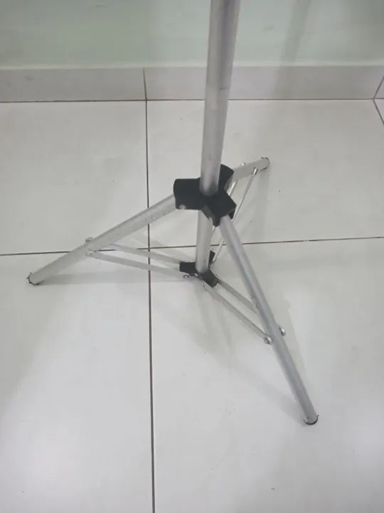 Suporte de alumínio para 2 microfone. - Foto 3