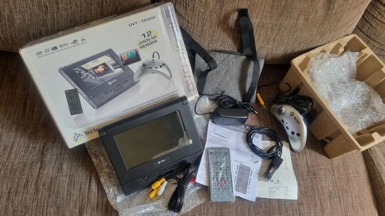 DVD - T6000 (TECTOY NOVO) (12 JOGOS NA MEMÓRIA)(VEICULAR)<br>