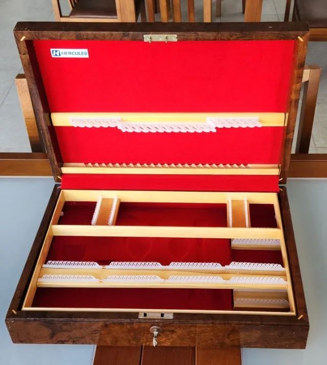 Caixa de Madeira para Faqueiro "Hércules" 130 pçs - Foto 6