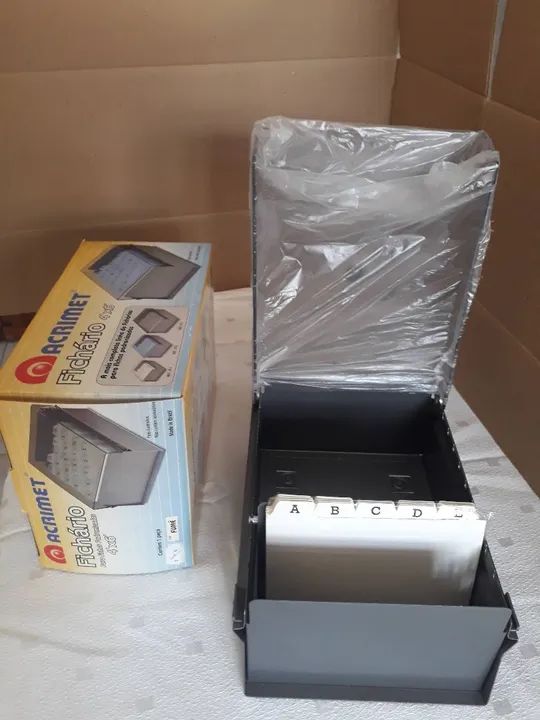 Arquivo para fichas ,fotos ,cédulas etc. Marca Acrimet  - Foto 2