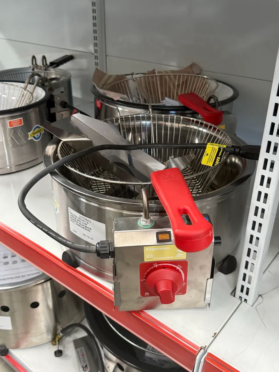 TH.2.702 TACHO 7,5L COM PENEIRA 35CM BACIA INOX - MARCHESONI - Foto 2