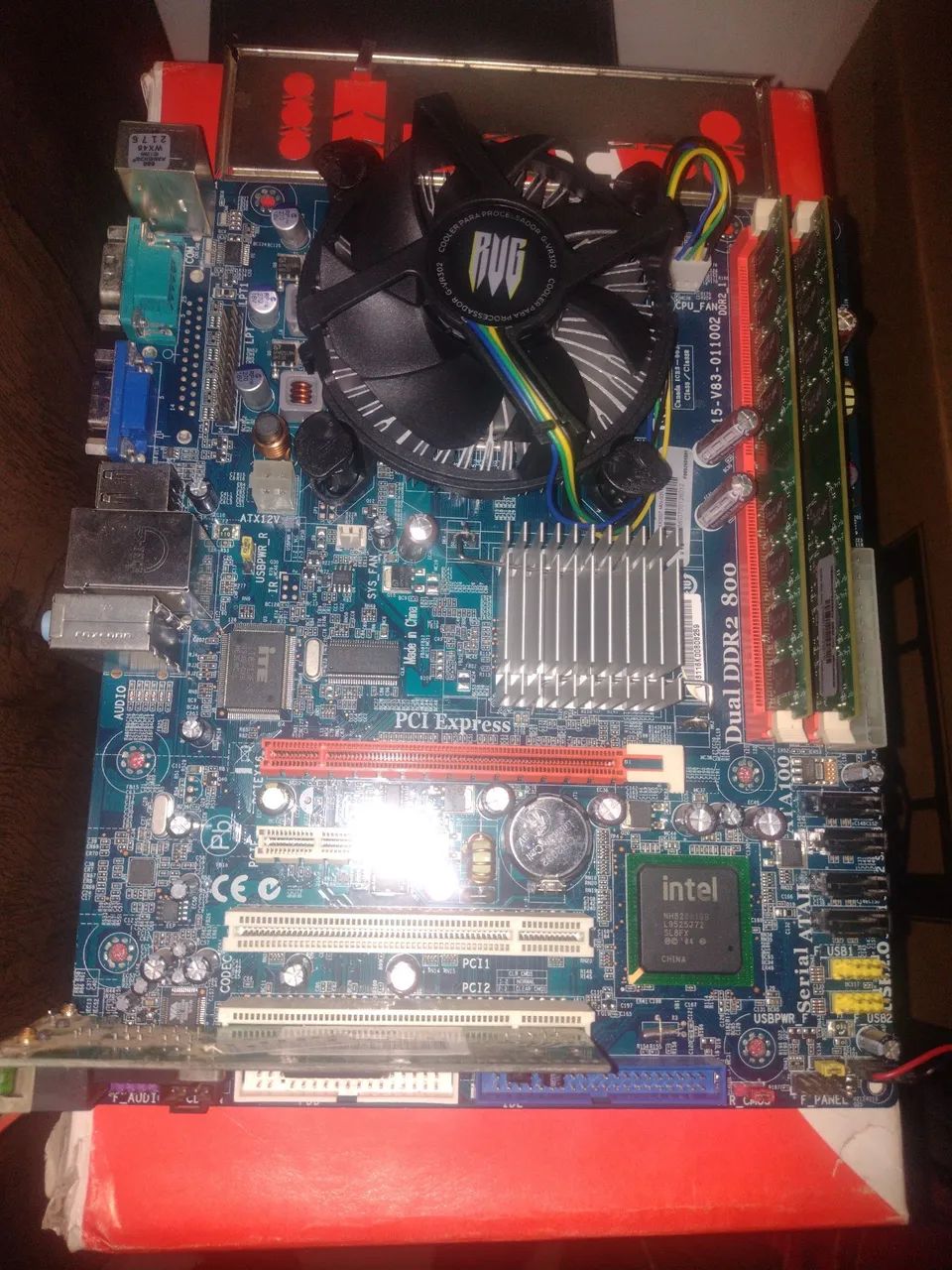 Kit placa mãe processador e memória ram LGA755 - Foto 3