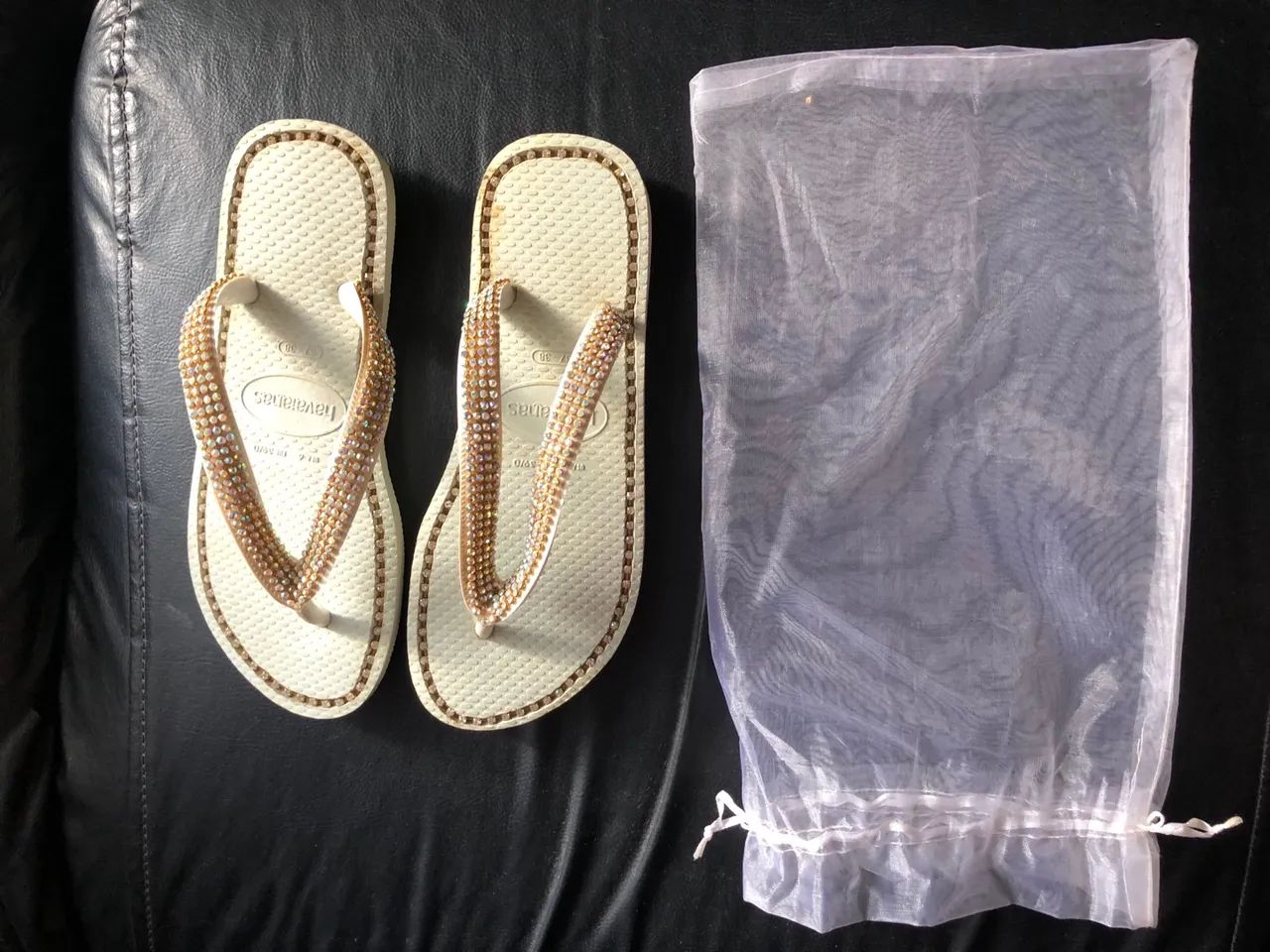 Chinelo Havaianas customizadas  - Foto 4