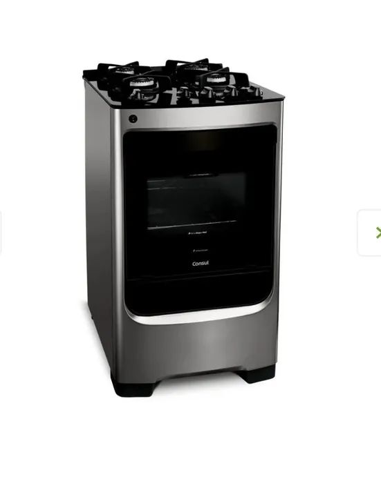 VENDO FOGÃO BARATO INOX CONSUL TAMPO DE VIDRO SEMI NOVO