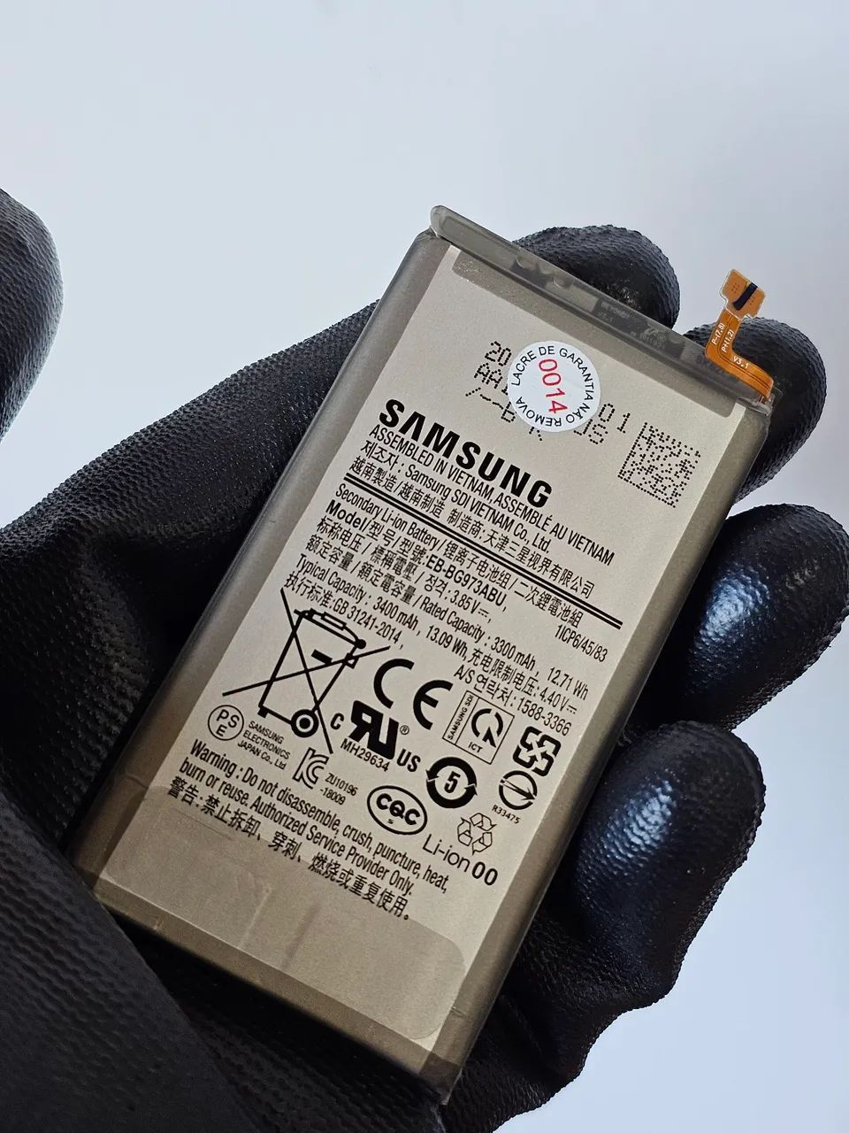 Bateria Para Samsung Galaxy S10 Normal SM-G973F 100% Original Retirada fotos reais #0014 - Foto 2