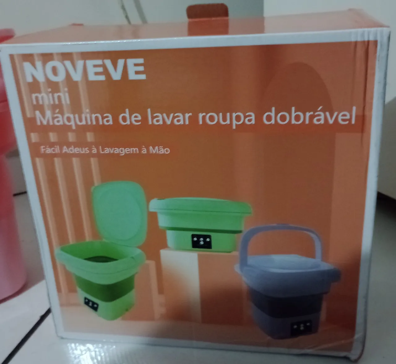 Mini Máquina de Lavar Roupa Dobrável Noveve