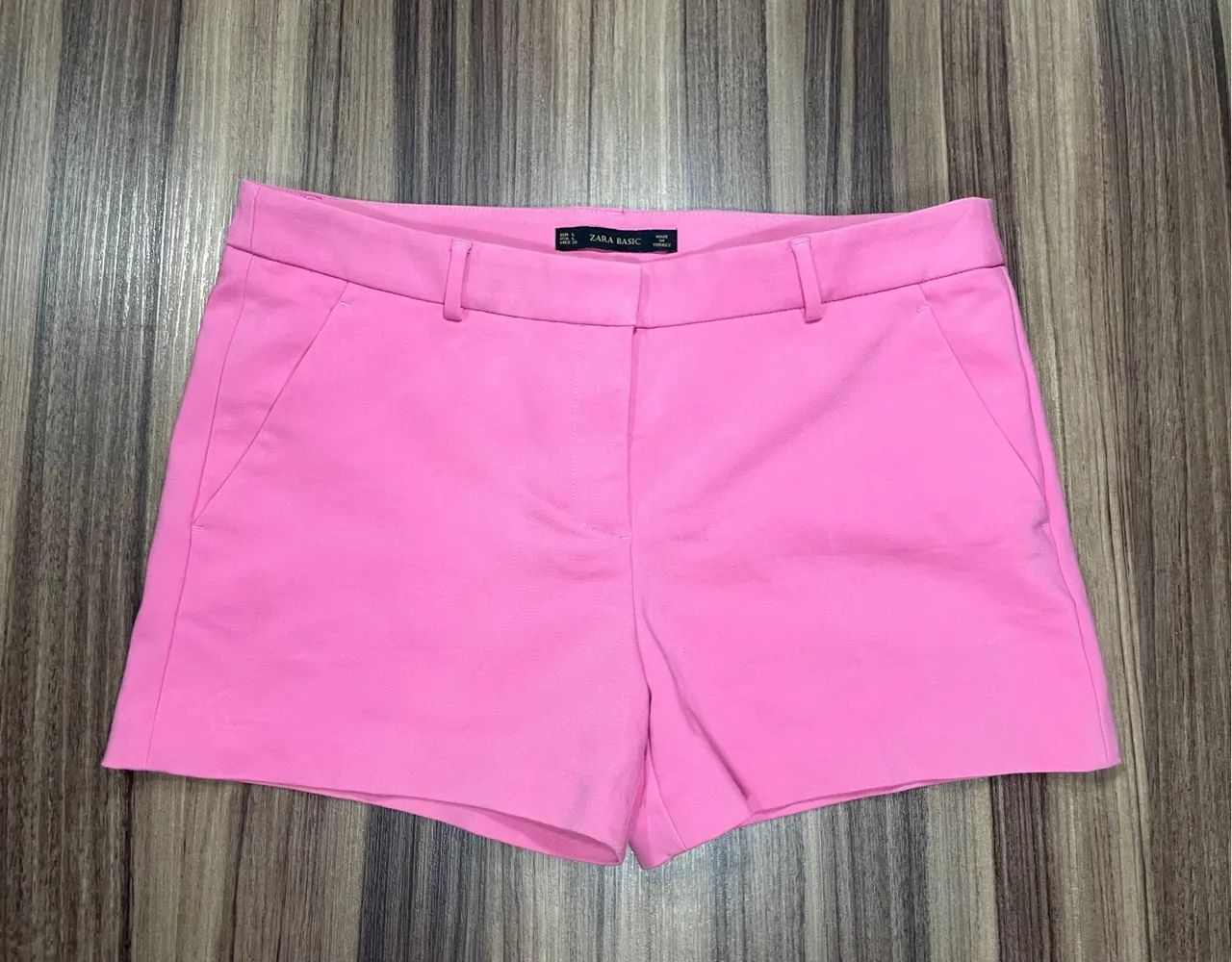 Short rosa tam M Zara Basic