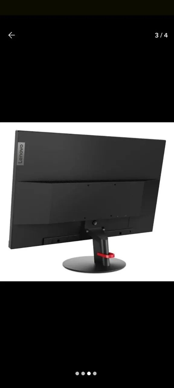 MONITOR 23.8? LENOVO S24E-03 VGA +  HDMI  + REGULAGEM DE ALTURA E INCLINAÇÃO  - Foto 4