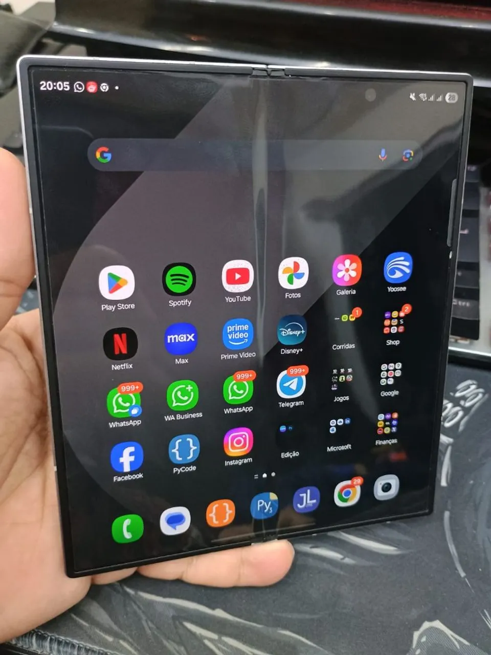 Z Fold6 Android 15 completo na garantia