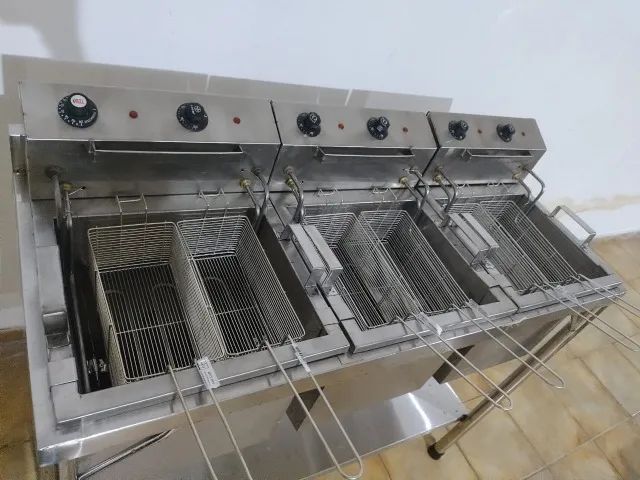 Fritadeira elétrica acoplada de alta produção - Foto 2