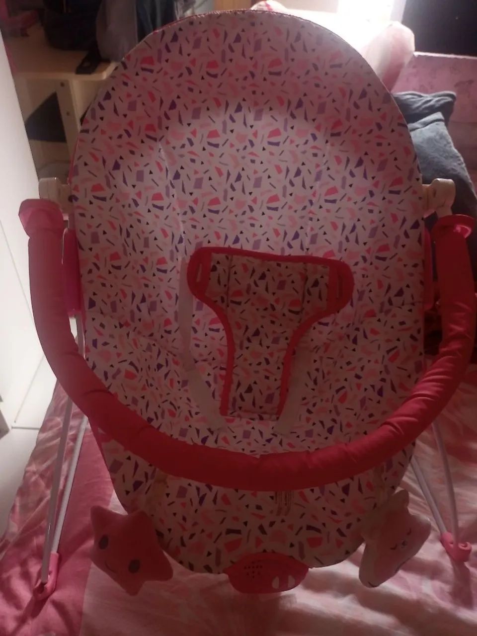 Cadeirinha de Balanço para Bebê - Rosa