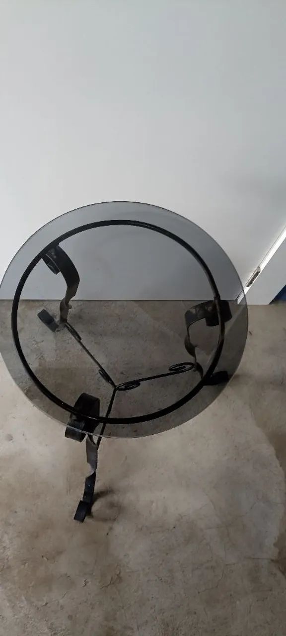 Mesa de canto com tampo de vidro - Foto 2