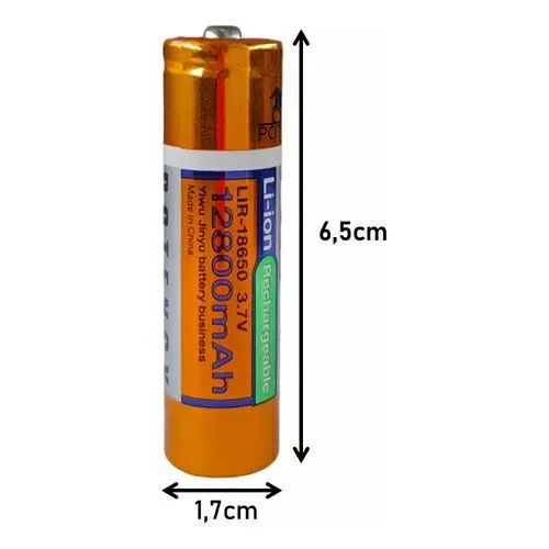 Bateria recarregável 18650 3.7V 12800mAh lítio  - Foto 4
