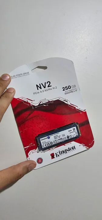 SSD Kingston NV2 PCIe 4.0 NVMe M.2 250GB 3000MB/s