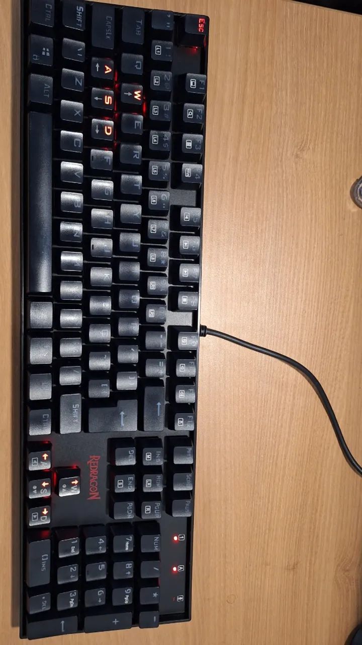 Teclado Mecânico Gamer Redragon MITRA Red Switch Outemu Brown ABNT2 - Foto 2