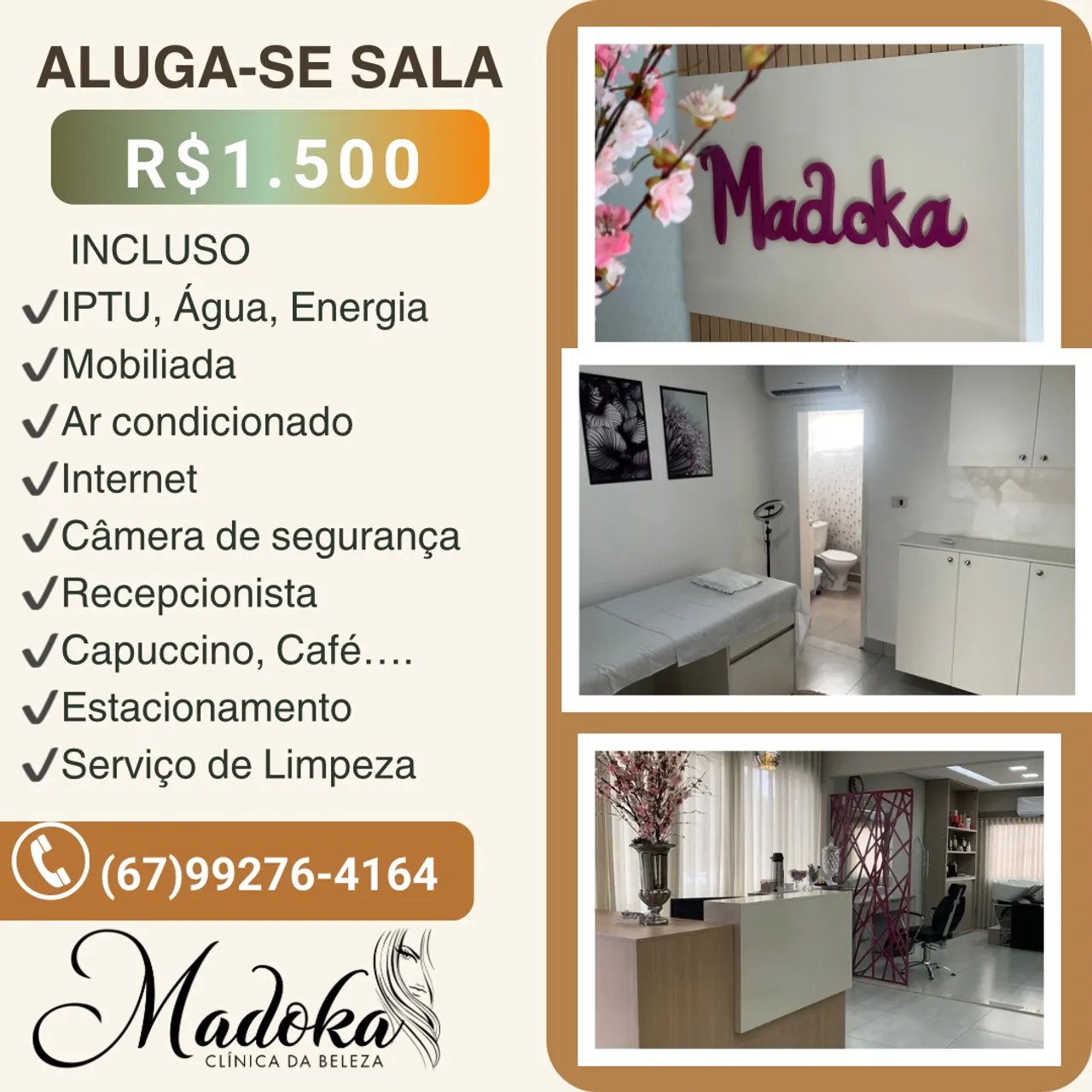 Aluga-se sala em espaço de beleza
