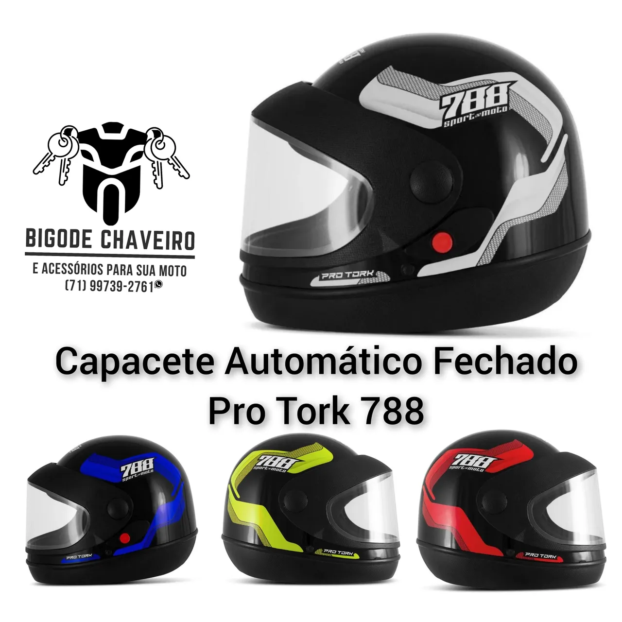 Capacete Automático Proteção Sobre Rodas