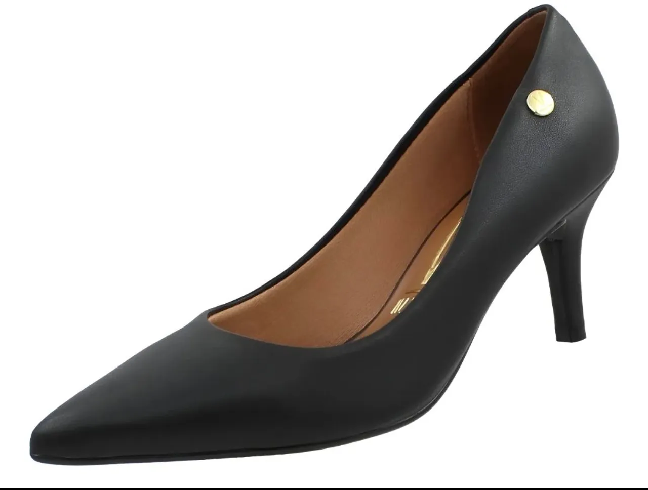 Scarpin Preto Clássico Vizzano 35