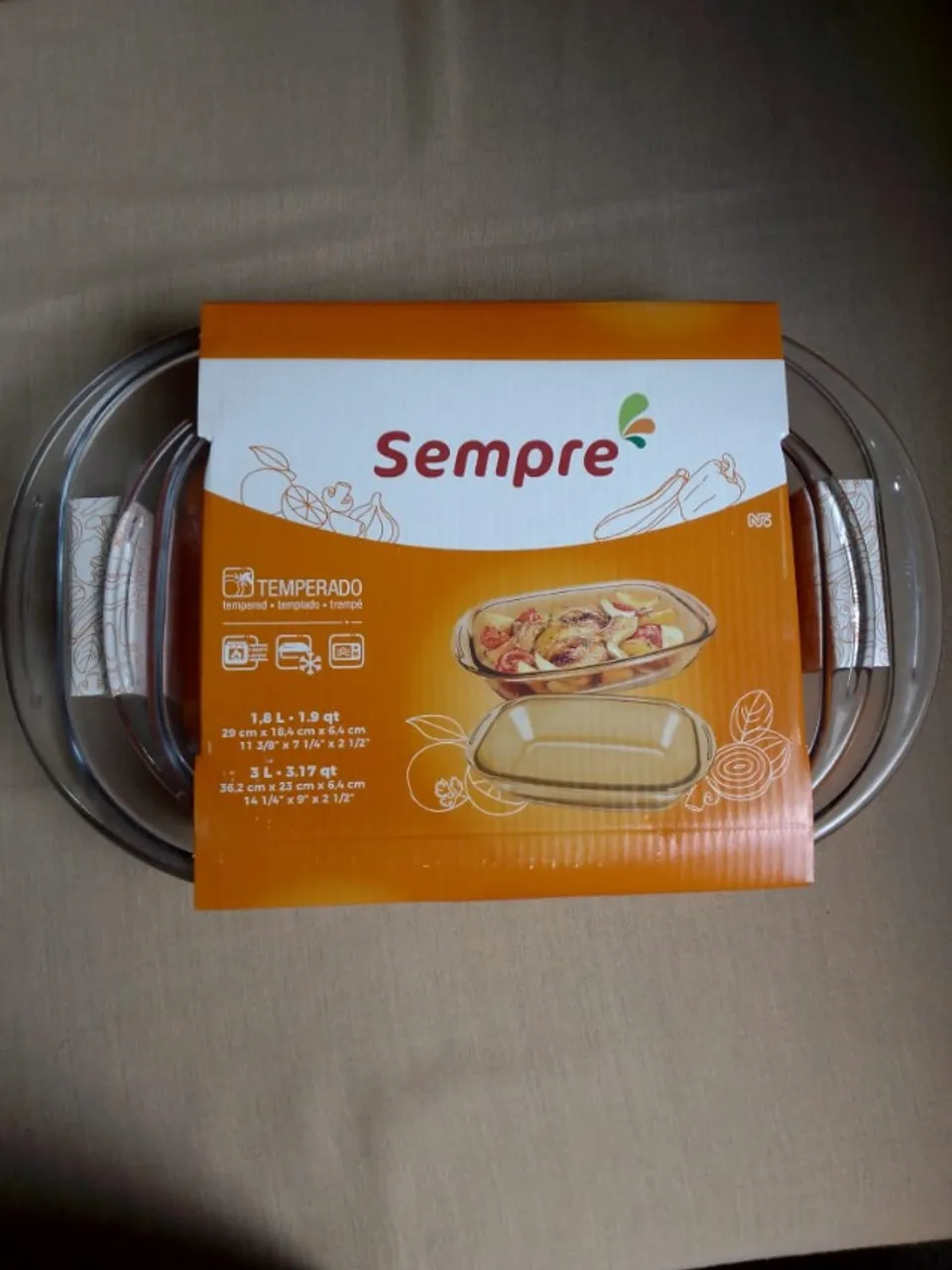 Conjunto de Assadeiras forma Vidro NOVAS