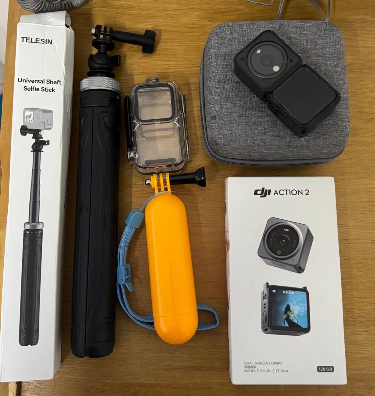 DJI Action 2 Dual-Screen Combo 128GB + Acessórios - Câmeras e