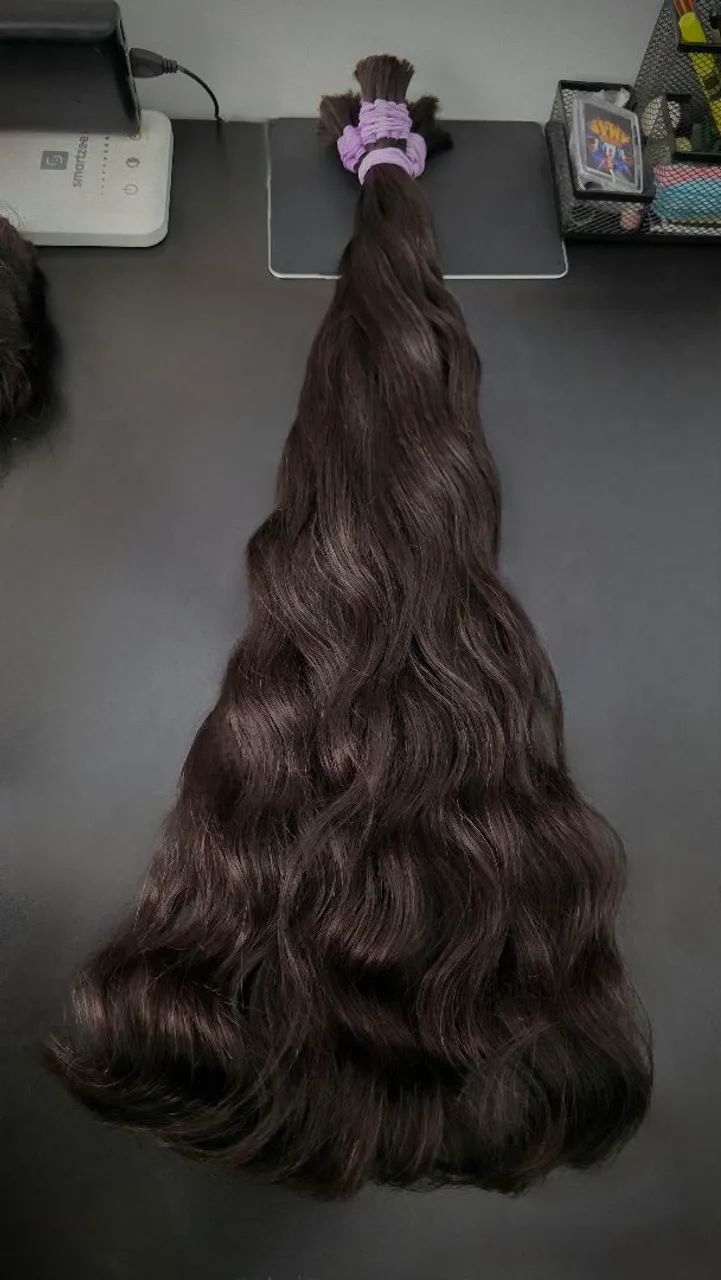 CABELO HUMANO LEGÍTIMO! VÁRIOS TONS, MEDIDAS E TEXTURAS!  - Foto 2