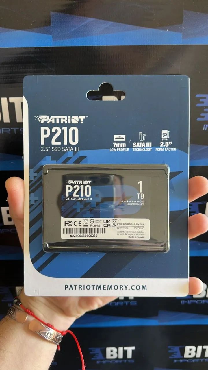  SSD Sata 3 2.5'' 1TB PATRIOT | Lacrado | Produto Original