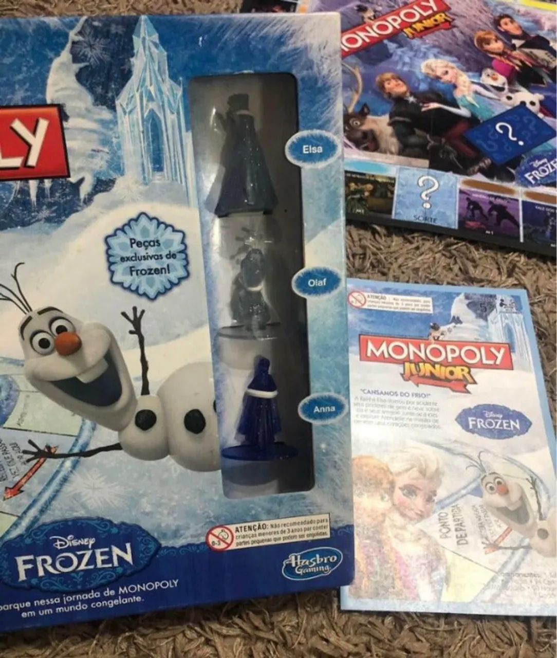 Jogo Monopoly Frozen Junior Disney Hasbro - Foto 2