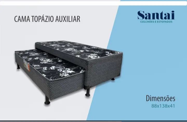 CAMA BOX TOPÁZIO C/AUXILIAR 